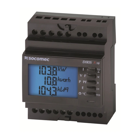 socomec DIRIS A-10 Manual