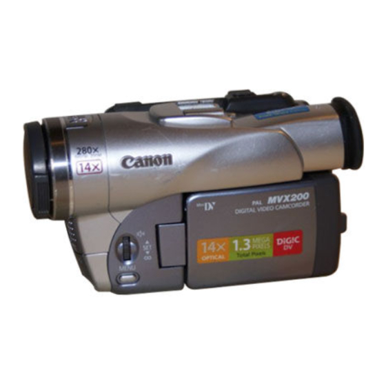 Canon MVX200 E Manuals