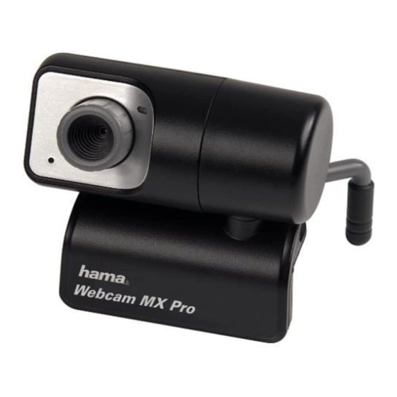 Hama USB 2.0 Webcam MX Pro Operating Instructions Manual