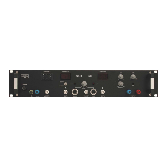 NPI TC-10 Manuals