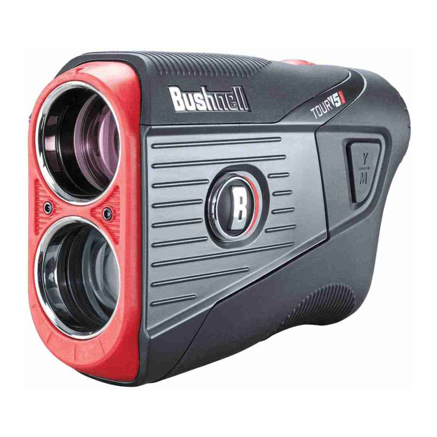Bushnell GOLF Tour V5, Tour V5 Shift - Laser Rangefinder Manual