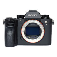 Sony Alpha 9 Instruction Manual