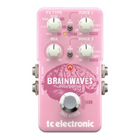 TC Electronic BRAINWAVES PITCH SHIFTER Quick Start Manual