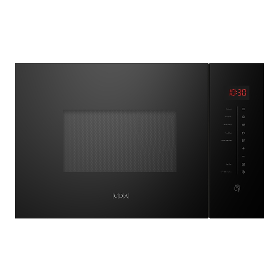 CDA VP400 Instructions For Installation, Use And Maintenance Manual