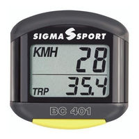 Sigma Sport BC 401 Manual