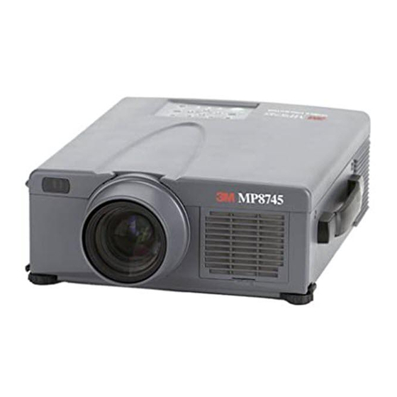 3M Multimedia Projector MP8745 Operator's Manual