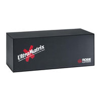 Rose Electronics UltraMatrix 8 Installation And Operation Manual
