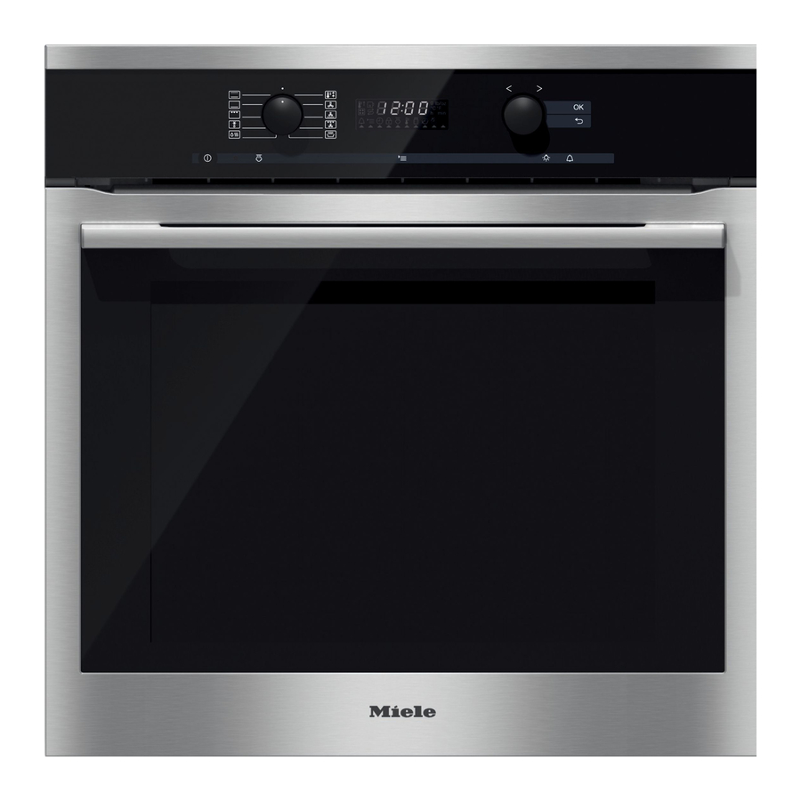 Miele H6160B Operating And Installation Instructions