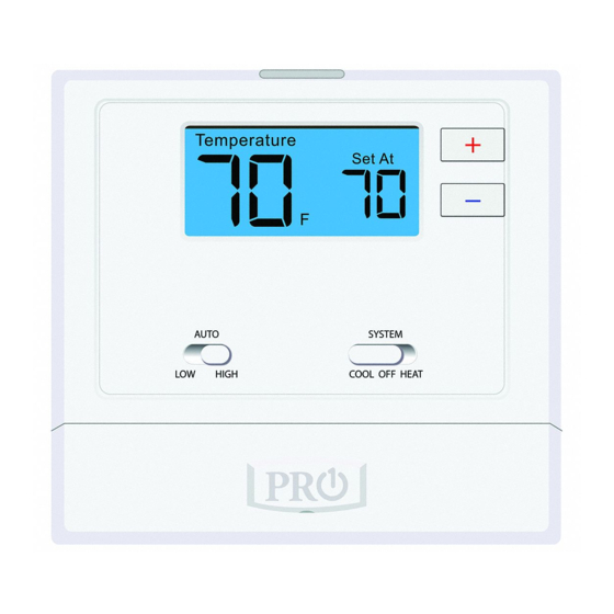 Pro 1 IAQ T631W-2 Installation Manual