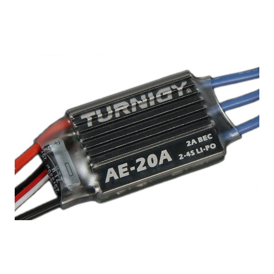 Turnigy AE-20A User Manual