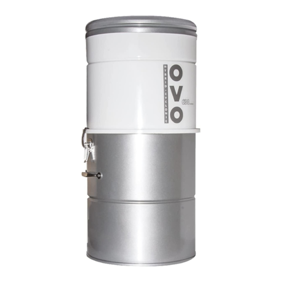 OVO OVO-630ST-25 H Central Vacuum System Manuals