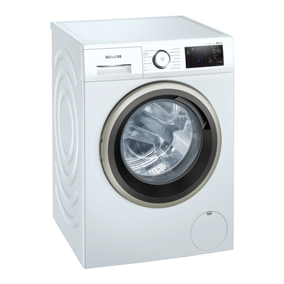 Siemens WM14UPH1ES Washing Machine Manuals