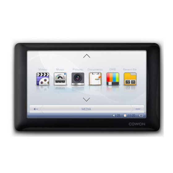 Cowon O2PMP User Manual