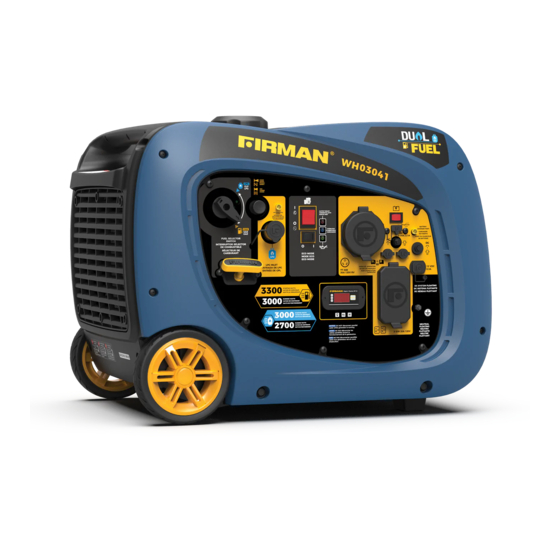 Firman WH03041 Owner's Manual