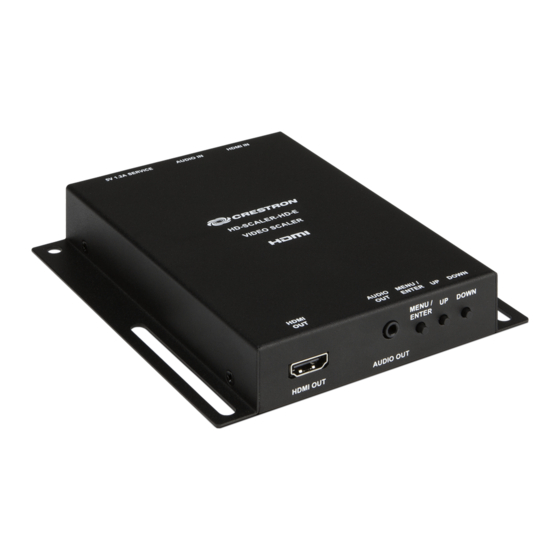 Crestron HD-SCALER-HD-E Supplemental Manual