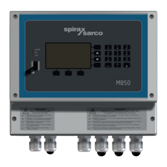 Spirax Sarco M850-W Series Quick Start Manual