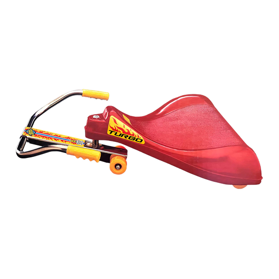 BIG TIME TOYS The Original Roller Racer Flying Turtle Quick Start Manual