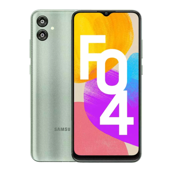 User Manuals: Samsung Galaxy F04 Smartphone