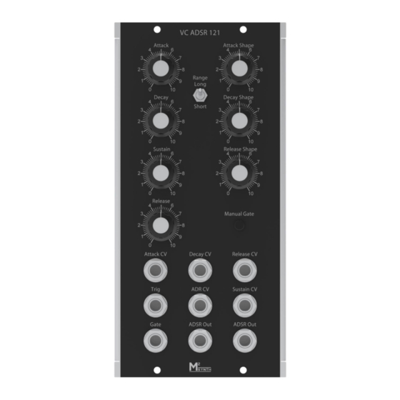 M2SYNTH VC ADSR 121 Assembly Instructions