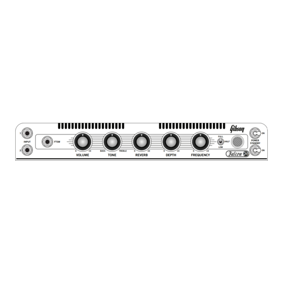 Gibson Falcon 20 Instructions Manual