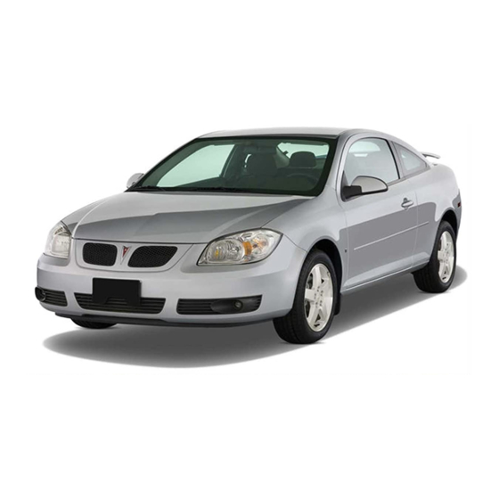Pontiac G5 2009 Getting To Know Manual