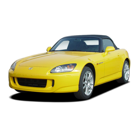 Honda 2007 S2000 Online Reference Owner's Manual