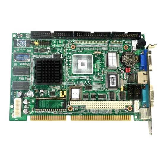 Advantech PCA-6741 Startup Manual