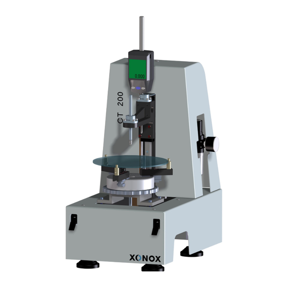 XONOX CT 200 Operating Manual