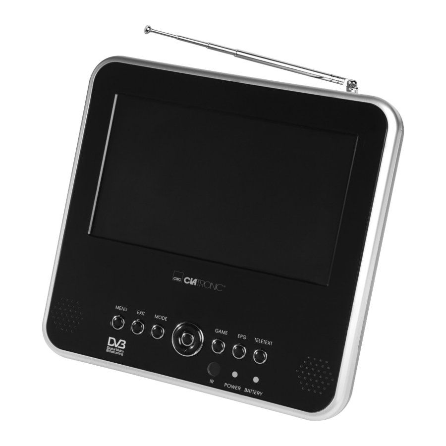 CTC Union Clatronic CTV 722 LCD DVB-T TV Manuals