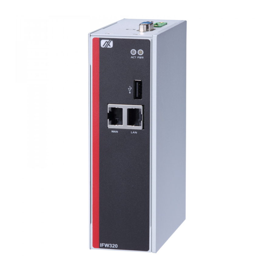 AXIOMTEK IFW320 Quick Installation Manual