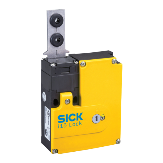 SICK i15 Lock Operating Instructions Manual