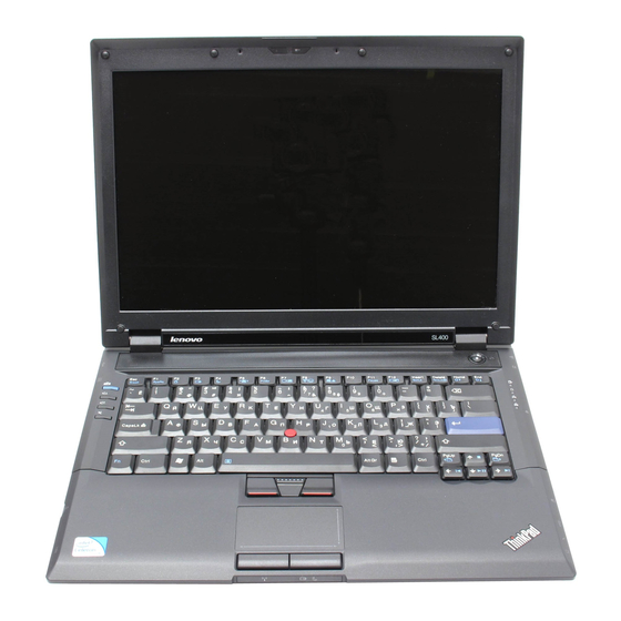 Lenovo ThinkPad SL300 2738 Supplementary Manual
