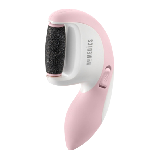 User Manuals: HoMedics PED-1200 Pedicure Callus Remover
