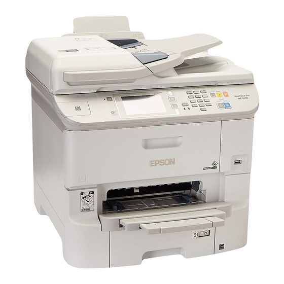 Epson WF-8590 Series Quick Manual For Deployment