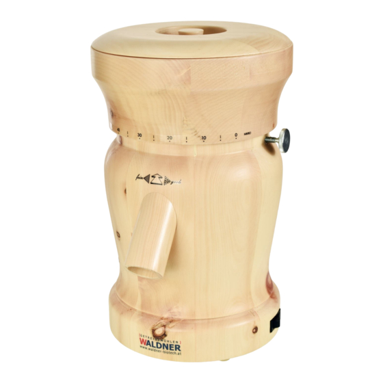 WALDNER LADY User Manual & Certificate Of Warranty