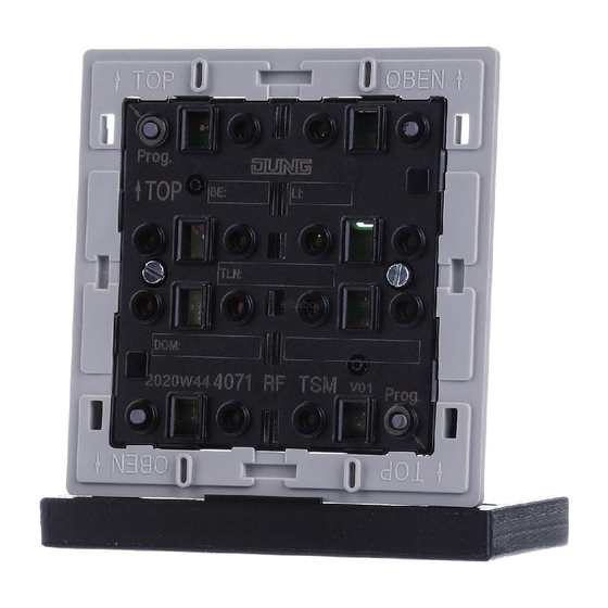 Jung KNX 4071RFTSM Operating Instructions Manual