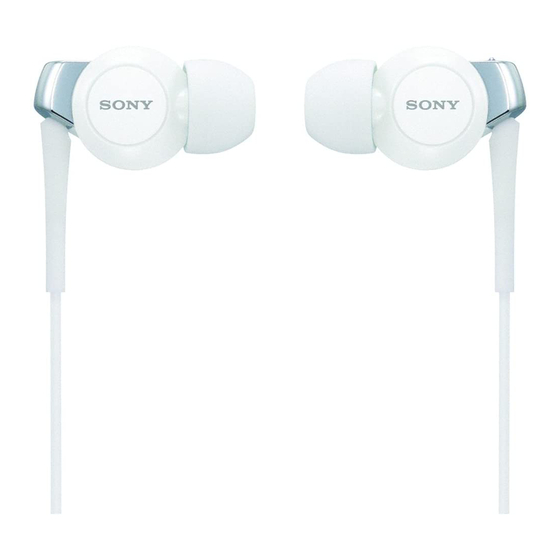 Sony MDR-EX300 - Earbud Style Heaphones Specifications