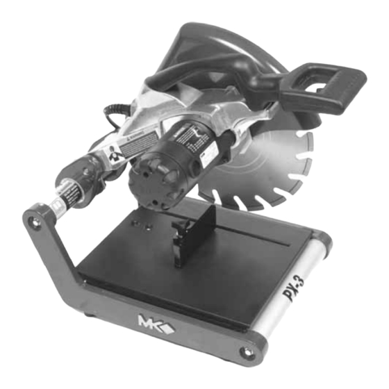 MK Diamond Products PX-3 PAVER EXTREME Operations & Parts Manual