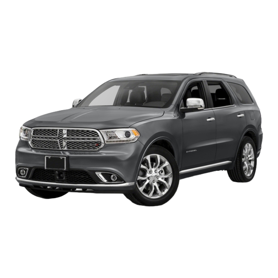 Dodge DURANGO 2017 Quick Reference Manual