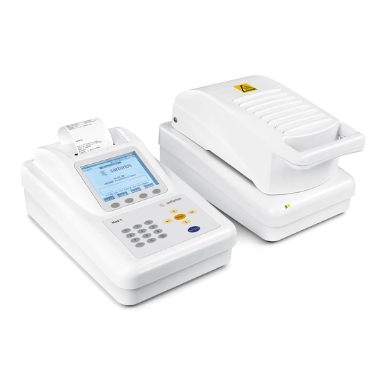 Sartorius Mark 3 Operating Instructions Manual