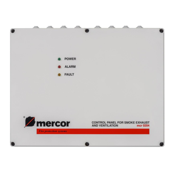 mercor mcr 0204 User Instruction Manual