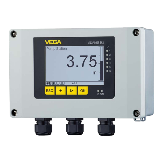 Vega VEGAMET 862 Operating Instructions Manual