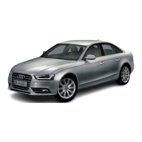 Audi A4 2014 Owner's Manual