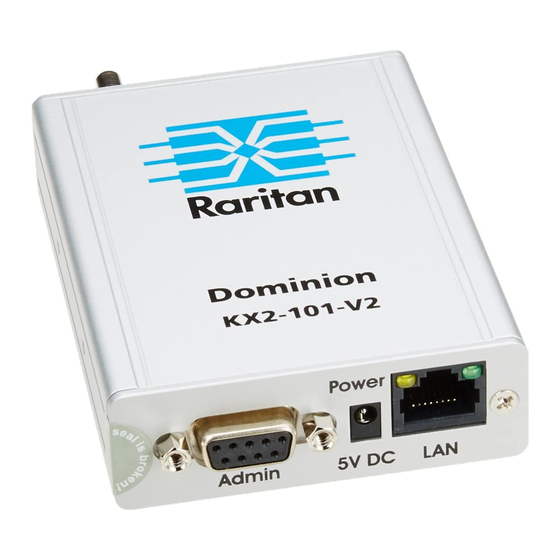 Raritan Dominion KX II-101-V2 User Manual