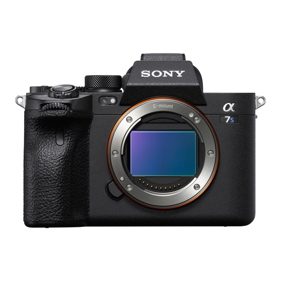 Sony ILCE-7S Manuals