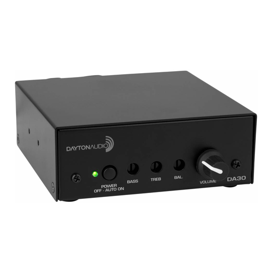 DaytonAudio DA30 User Manual