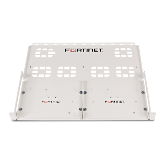 Fortinet SP-RACKTRAY-02 Quick Start Manual