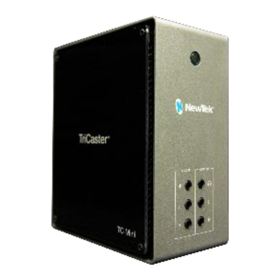 NewTek TriCaster Mini X Quick Start Manual