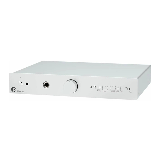 Pro-Ject Audio Systems MaiA S2 Instructions For Use Manual