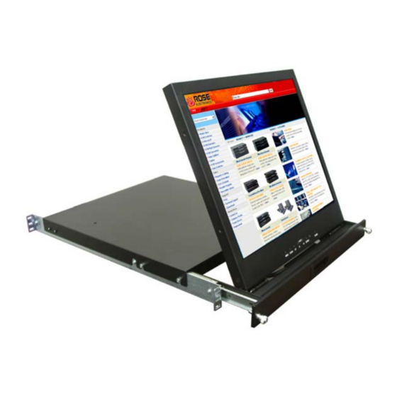 Rose electronics RackView RV1-LCD15 Specifications